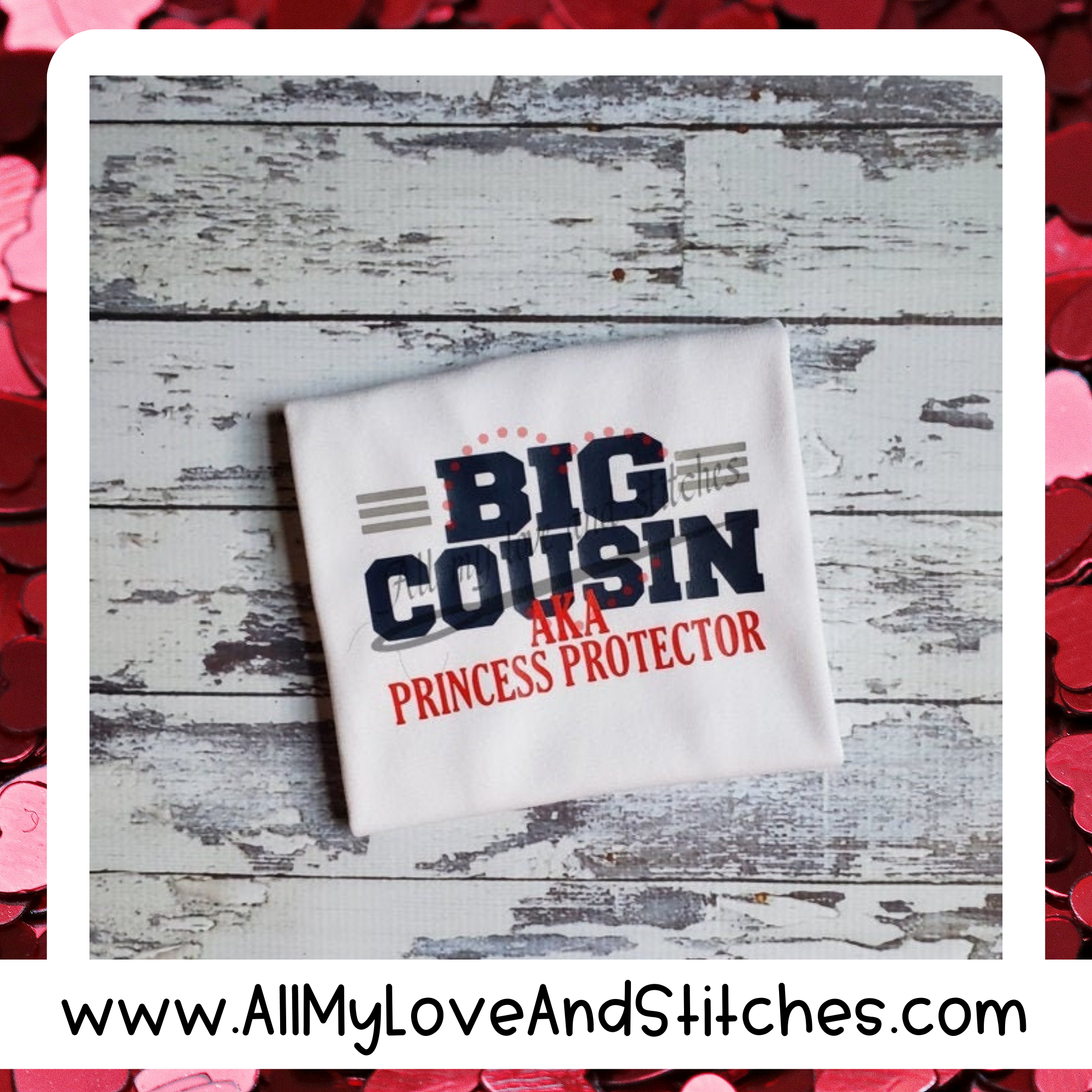 Big Cousin AKA Princess Protector Toddler and Youth Shirt