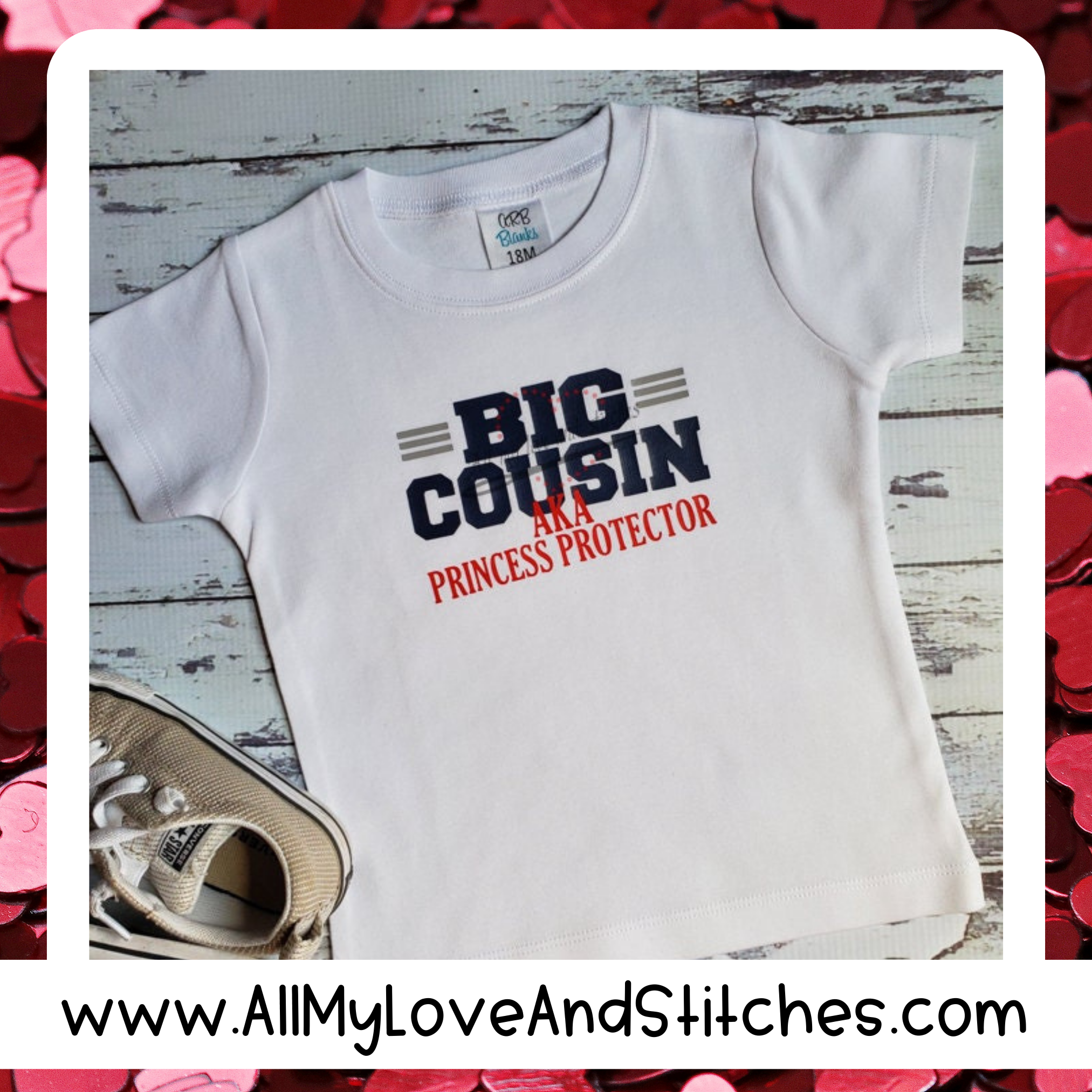 Big Cousin AKA Princess Protector Toddler and Youth Shirt