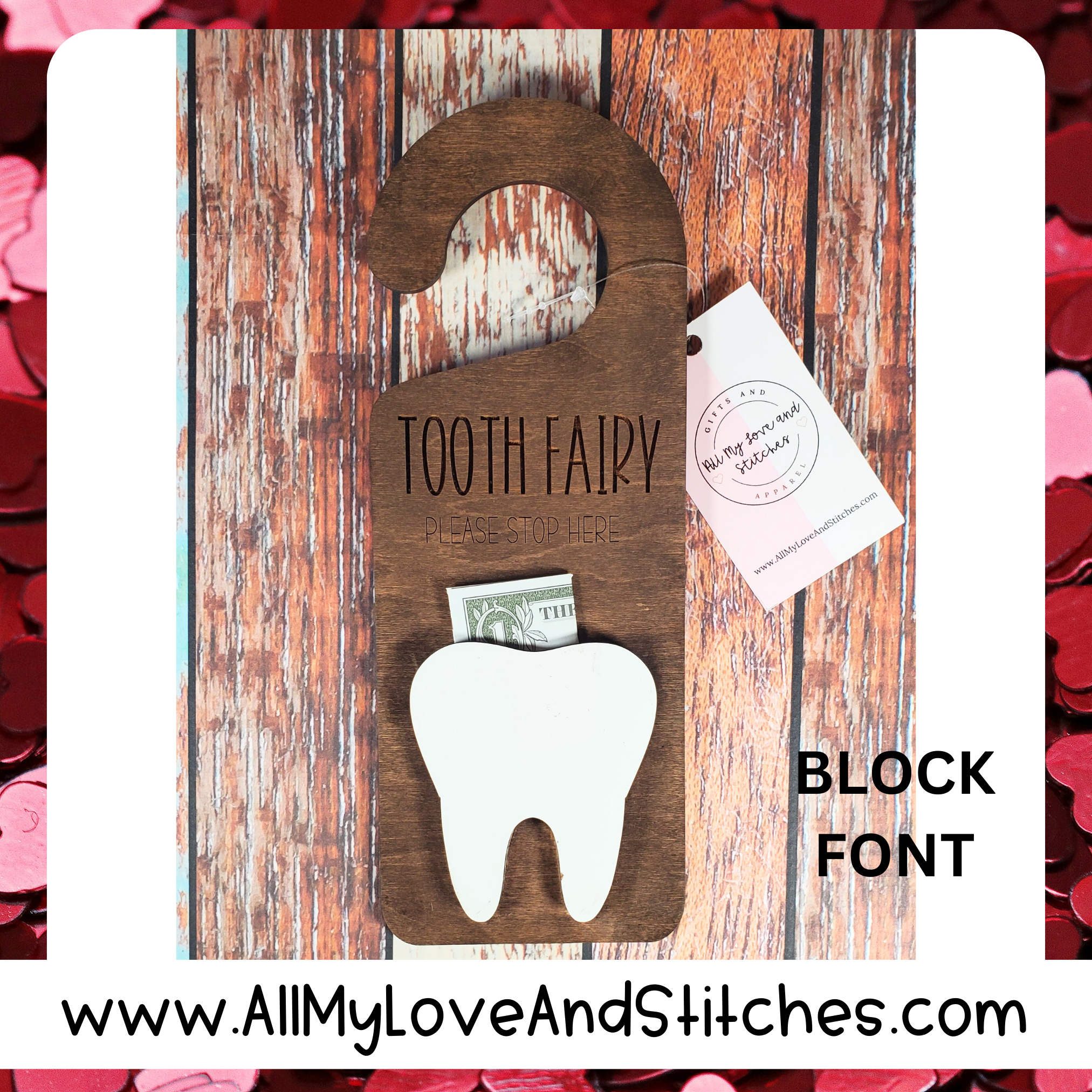 Tooth Fairy Personalized Door Hanger