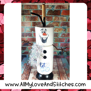 Movie Snowman Toilet Paper Plunger Tower