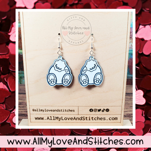 Bunny Bum Cottontail Easter Earrings