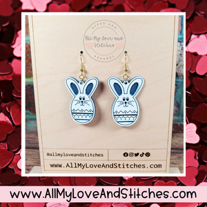 Easter Bunny Acrylic Earrings