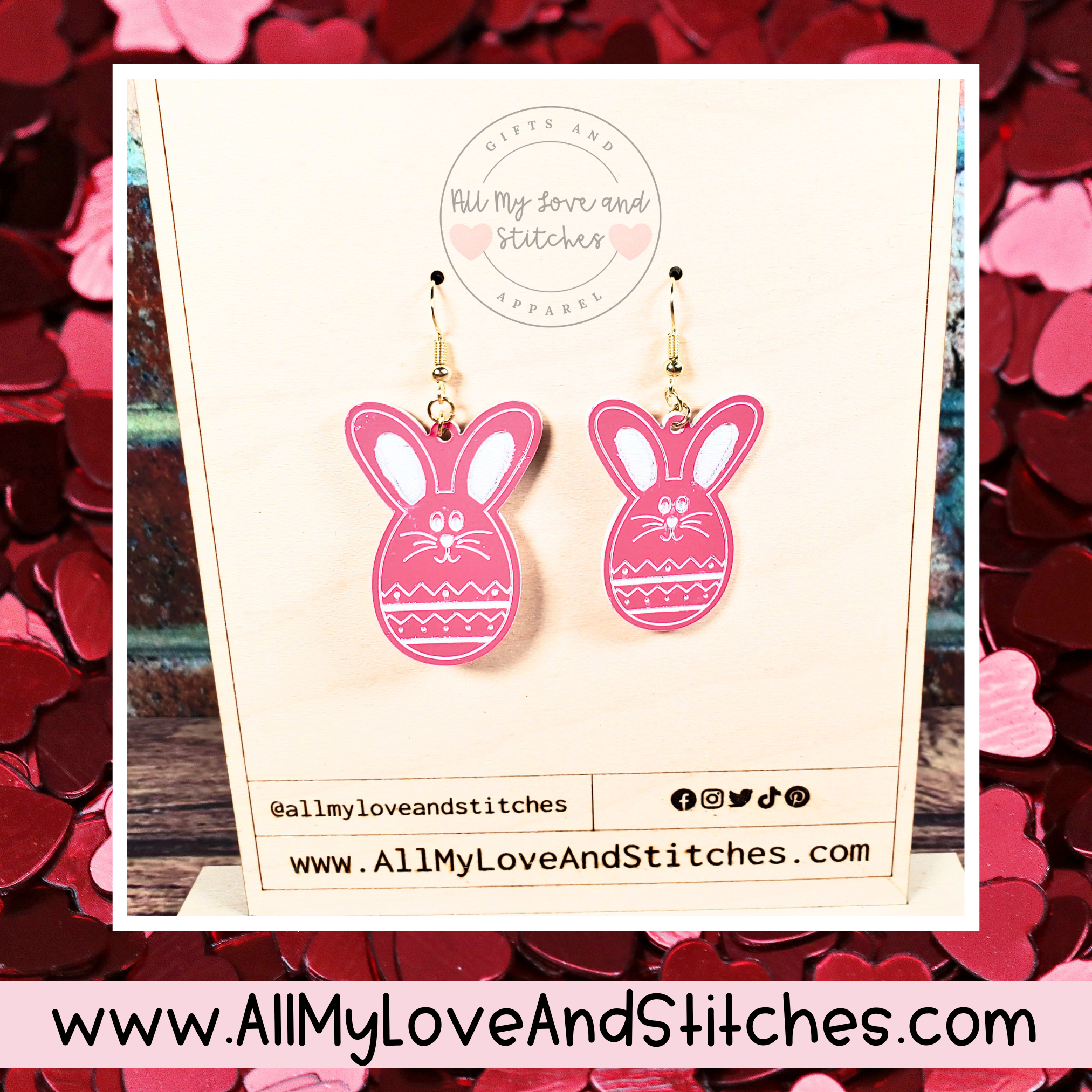 Easter Bunny Acrylic Earrings