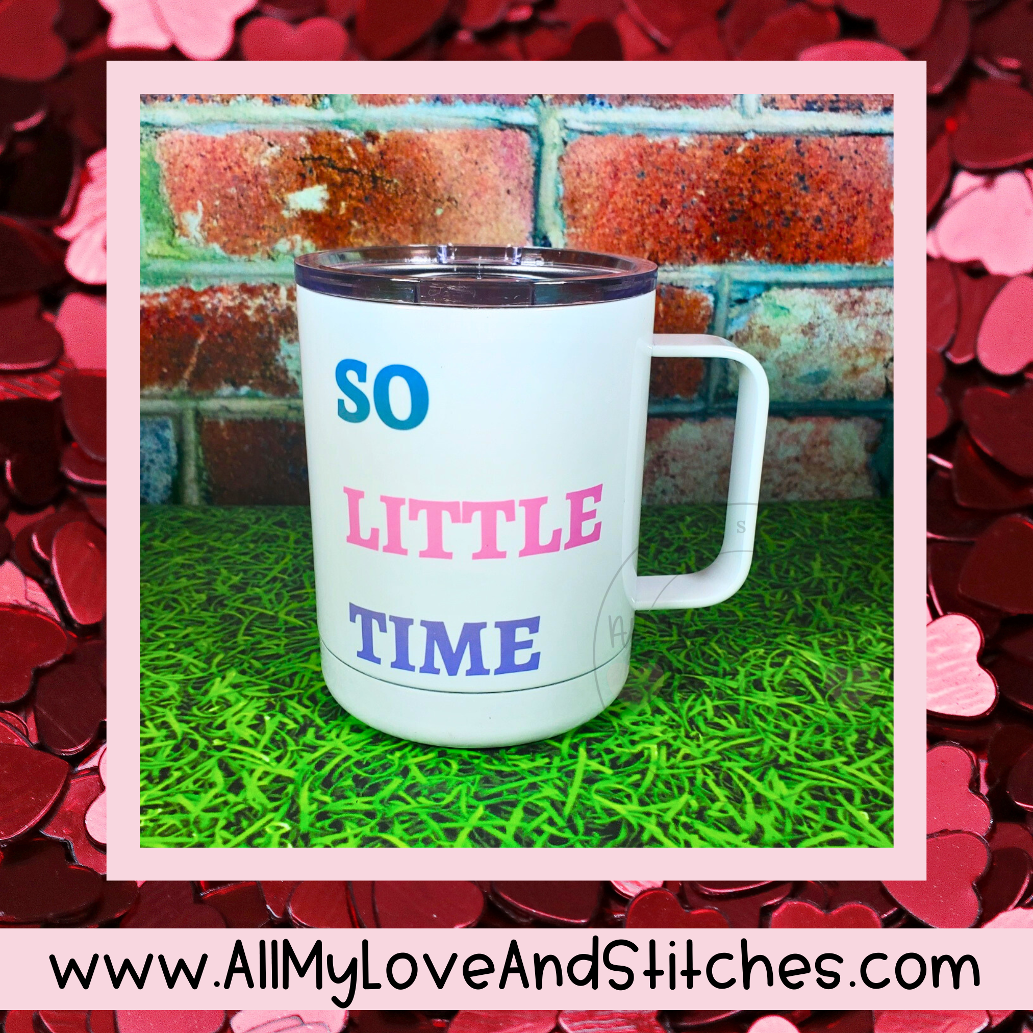 So Many Books So Little Time Insulated Travel Coffee Mug