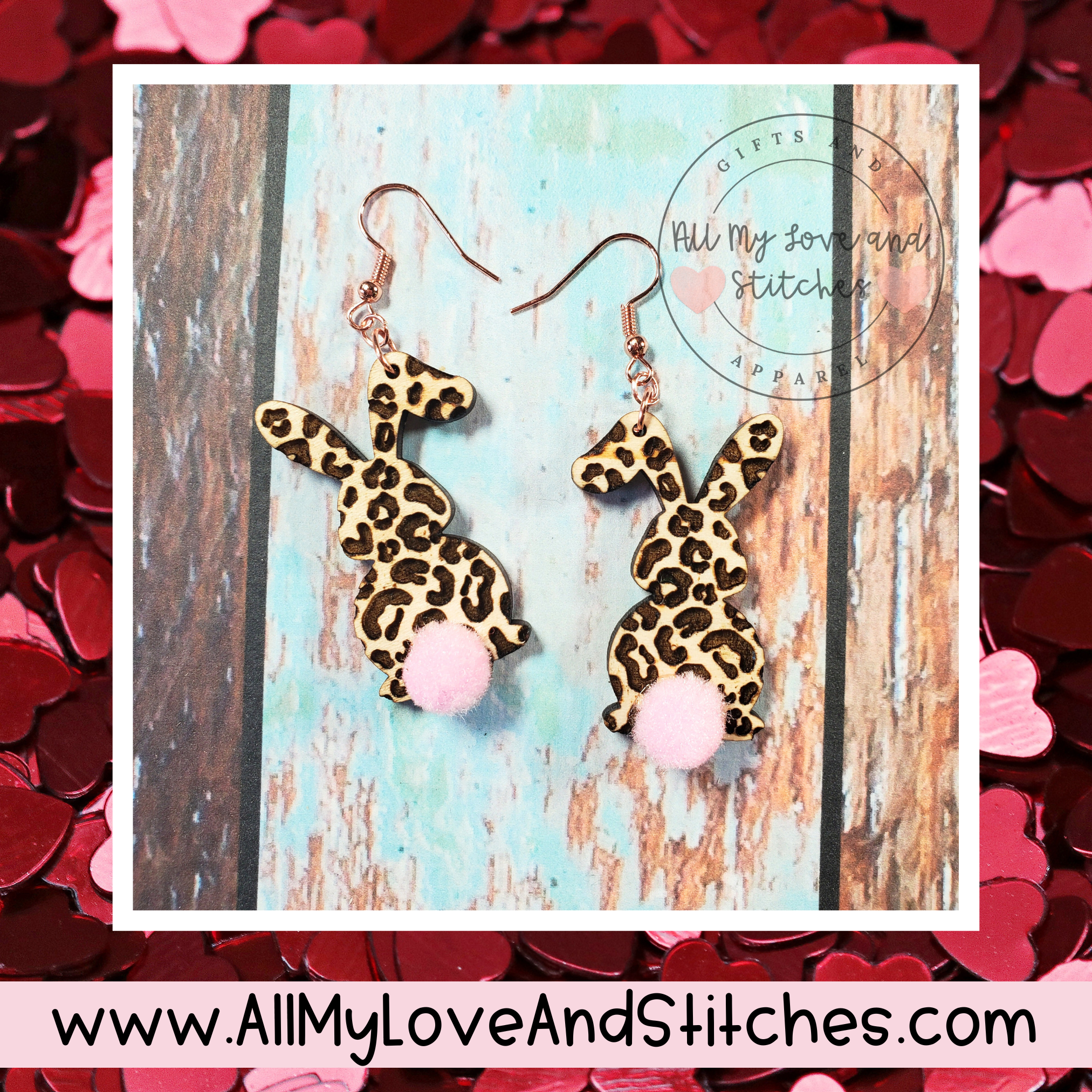 Easter Bunny Cottontail Earrings