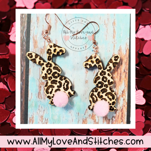 Easter Bunny Cottontail Earrings