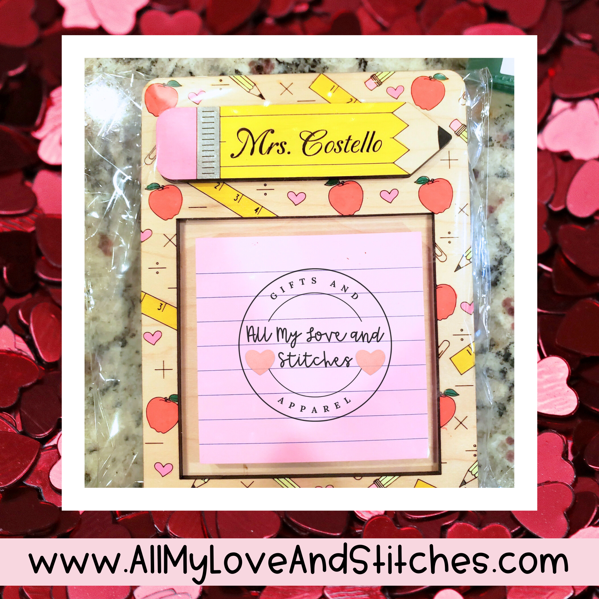 Personalized Post It Note Holder