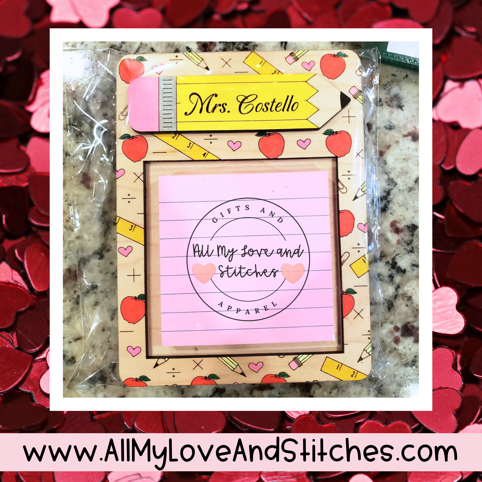 Personalized Post It Note Holder