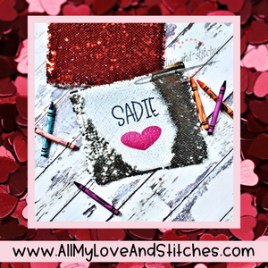 Flip Sequin Back to School Pencil Bag