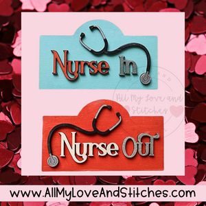 School Nurse In/Out Door Sign