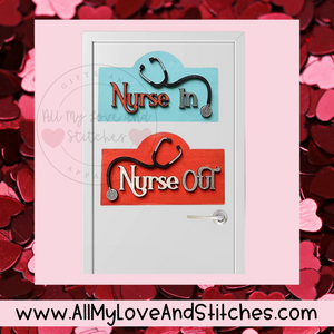 School Nurse In/Out Door Sign