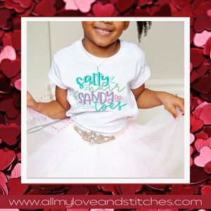 Salty Hair and Sandy Toes Youth Shirt