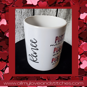 Positive Mindset Words and Vibes Coffee Cup