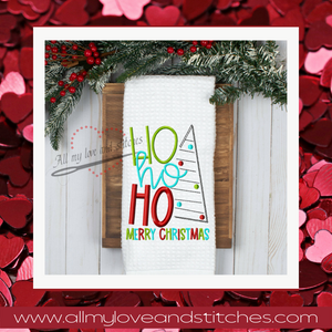 Ho Ho Ho Merry Christmas Kitchen Towel