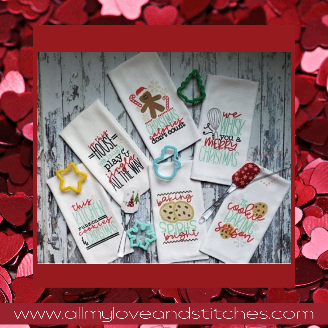 Choose Any Three Christmas Kitchen Dish Towels