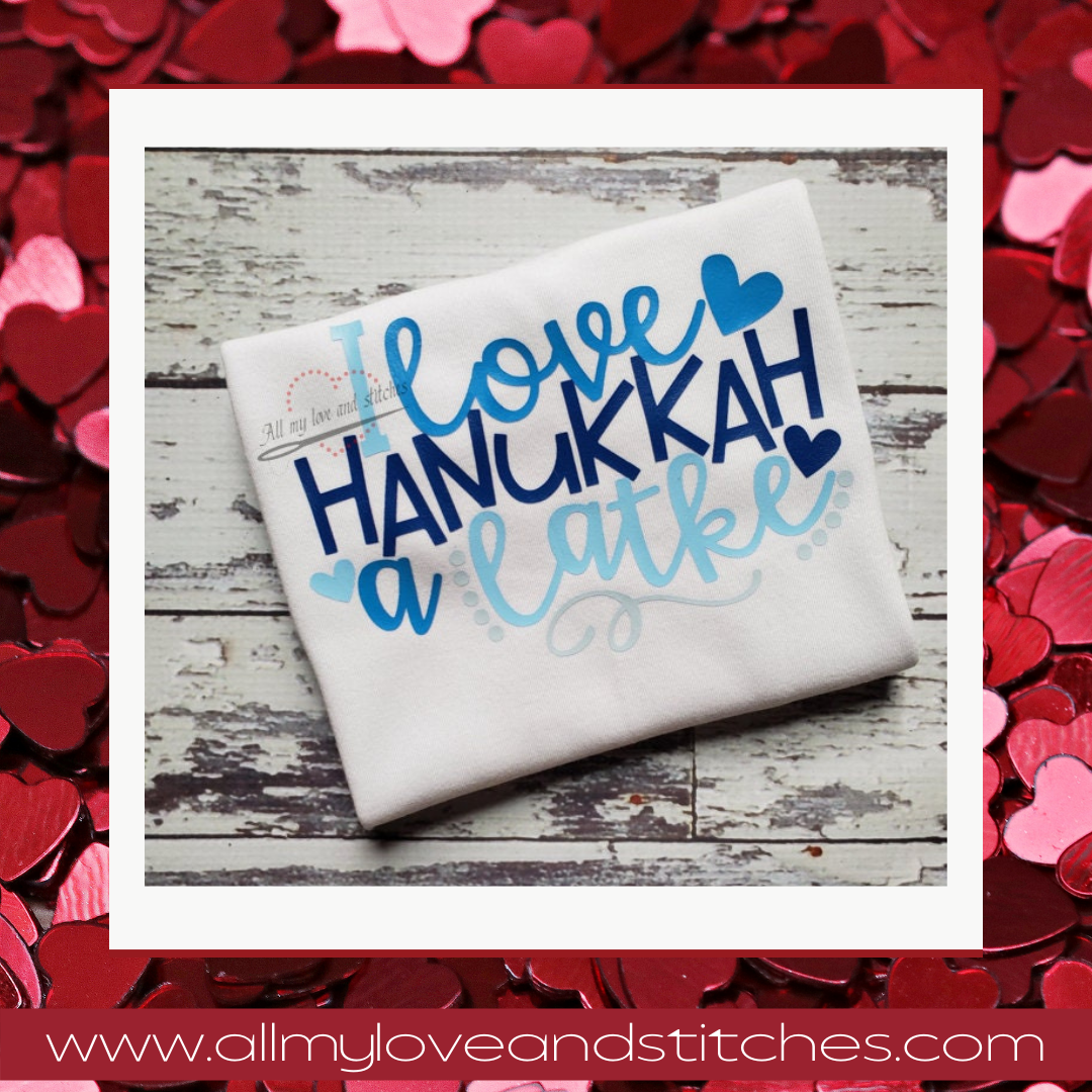 I Love Hanukkah A Latke Youth Shirt