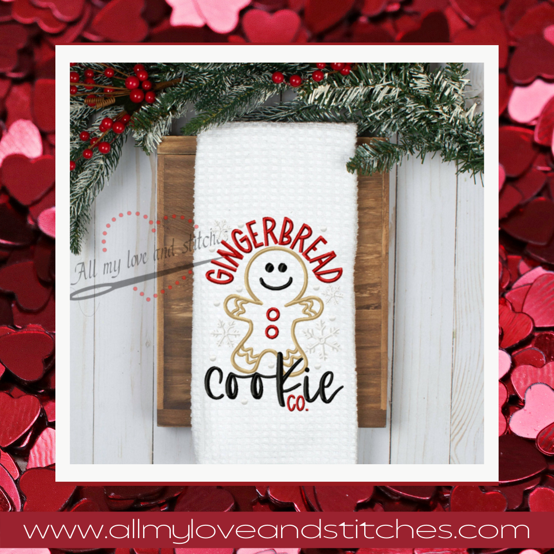 Gingerbread Cookie Co. Christmas Kitchen Holiday Towel