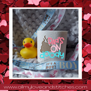 Dad's On Doody Baby Shower Gift Funny Toilet Paper