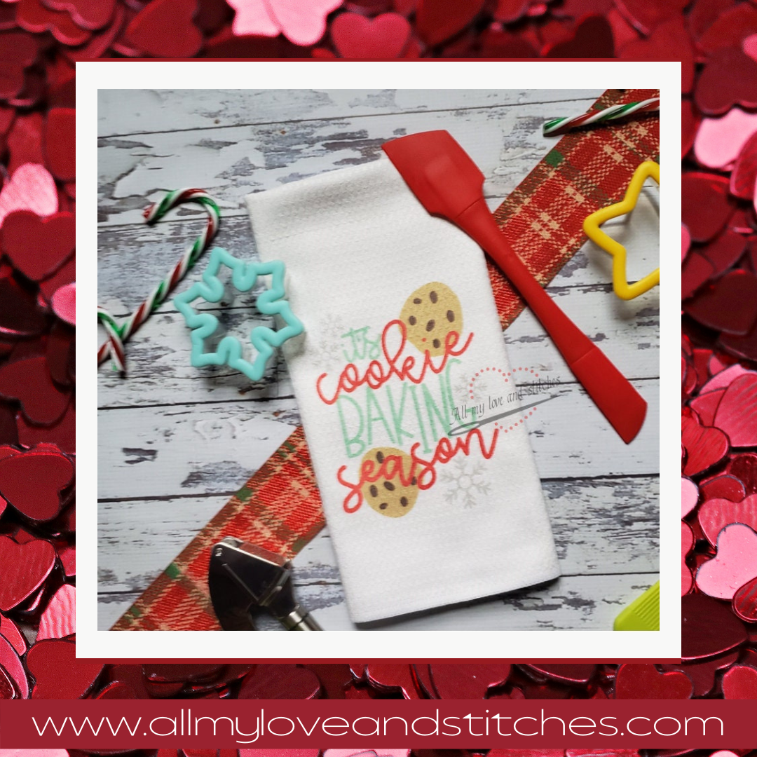 It's Cookie Baking Season Kitchen Holiday Towel