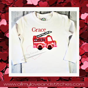 Girls' Fire Truck Youth Shirt