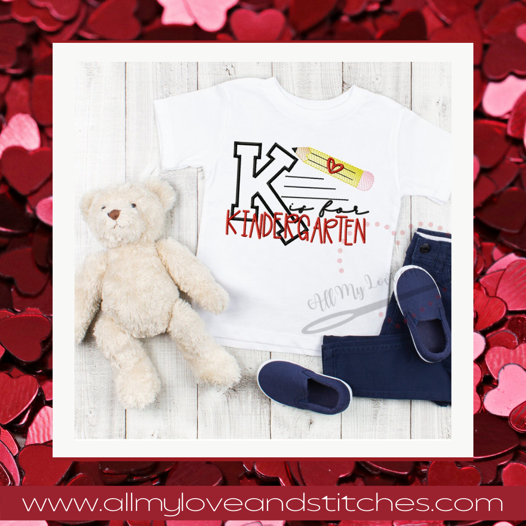 K Is For Kindergarten Youth Shirt