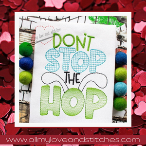 Don't Stop the Hop Easter Youth Shirt