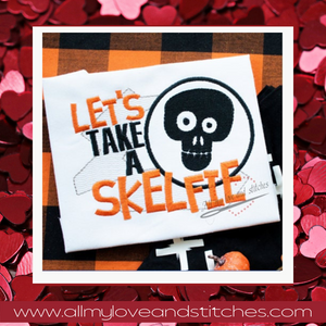 Let's Take a Skelfie Youth Halloween Shirt