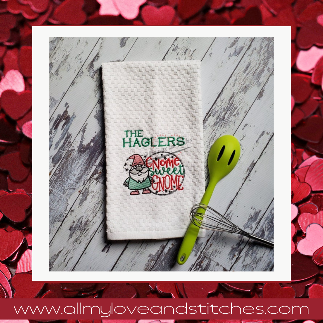 Gnome Sweet Gnome Kitchen Towel