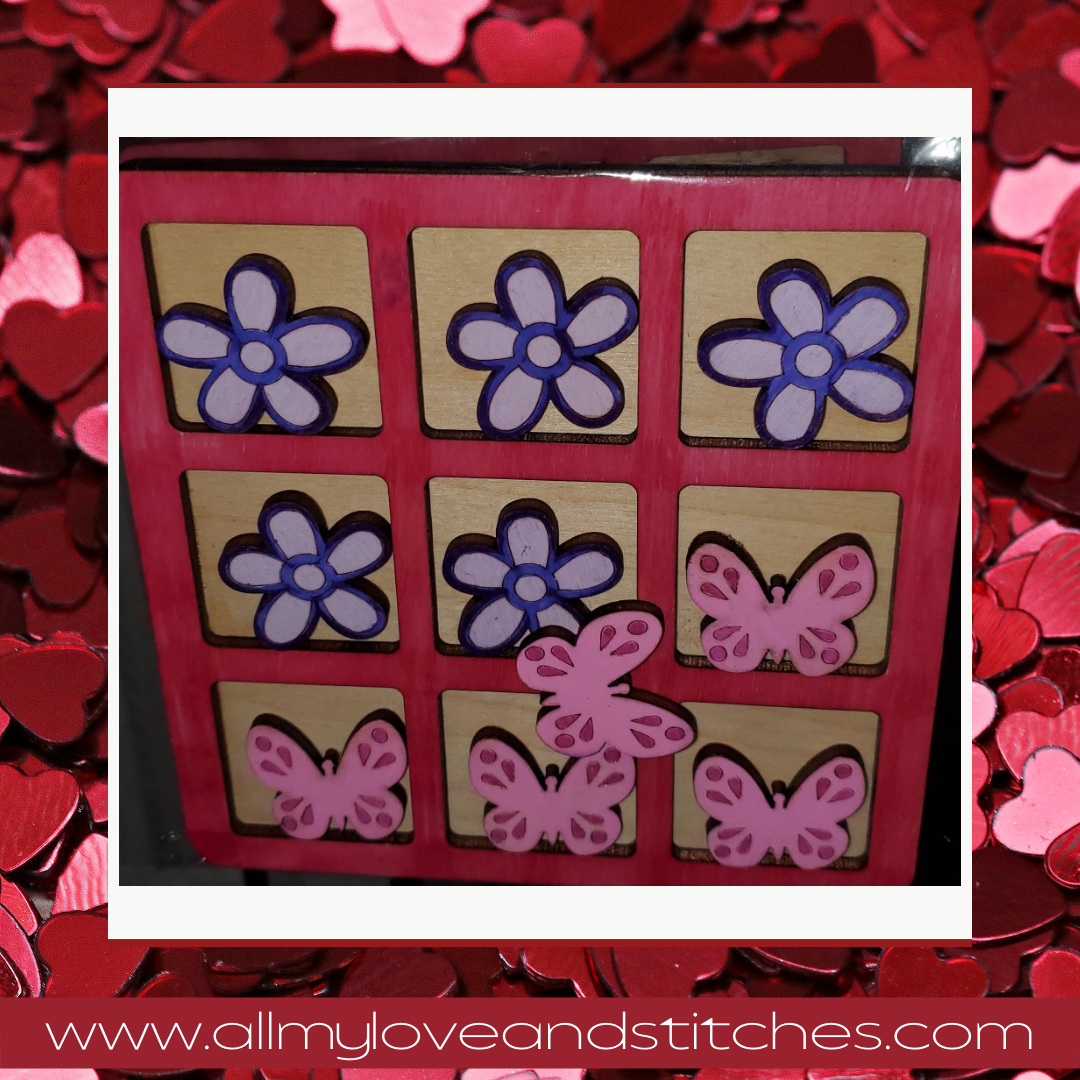 Flower and Butterfly Tic Tac Toe Game