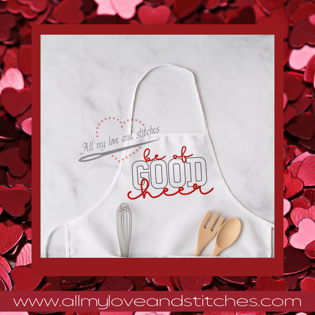 Be Of Good Cheer Merry Christmas Cooking Apron