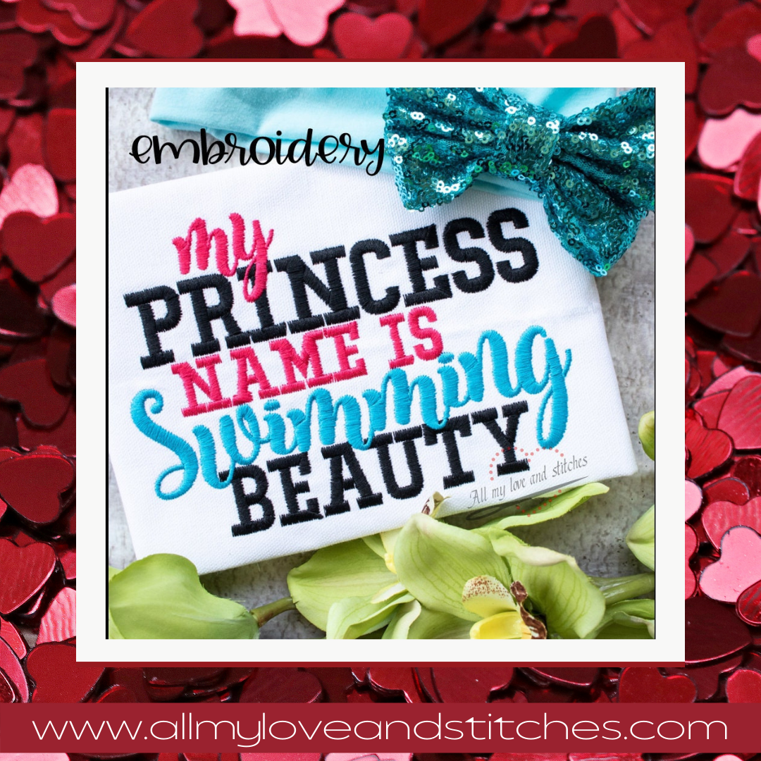 My Princess Name is Swimming Beauty Youth Shirt