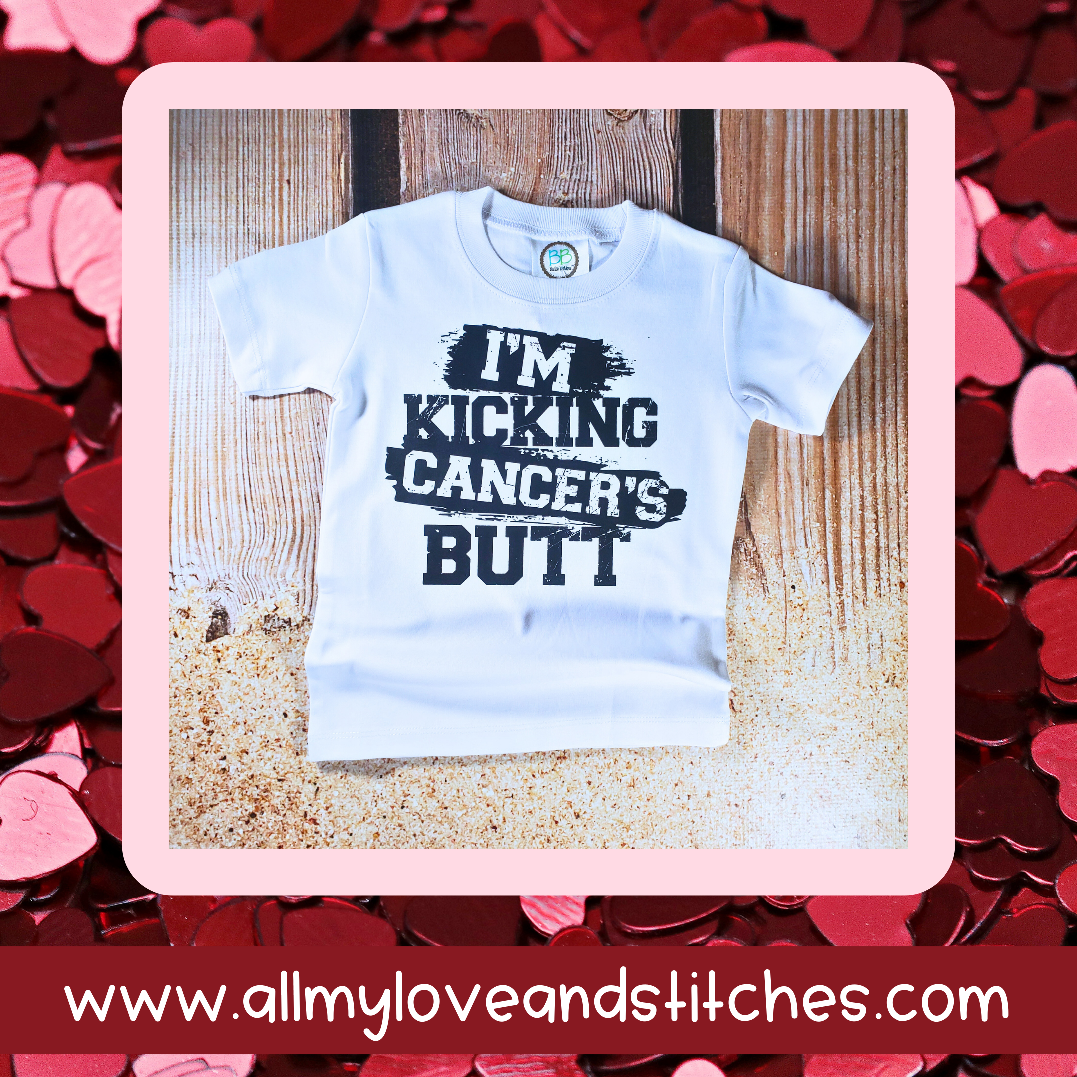 I'm Kicking Cancer's Butt Toddler and Youth T-Shirt