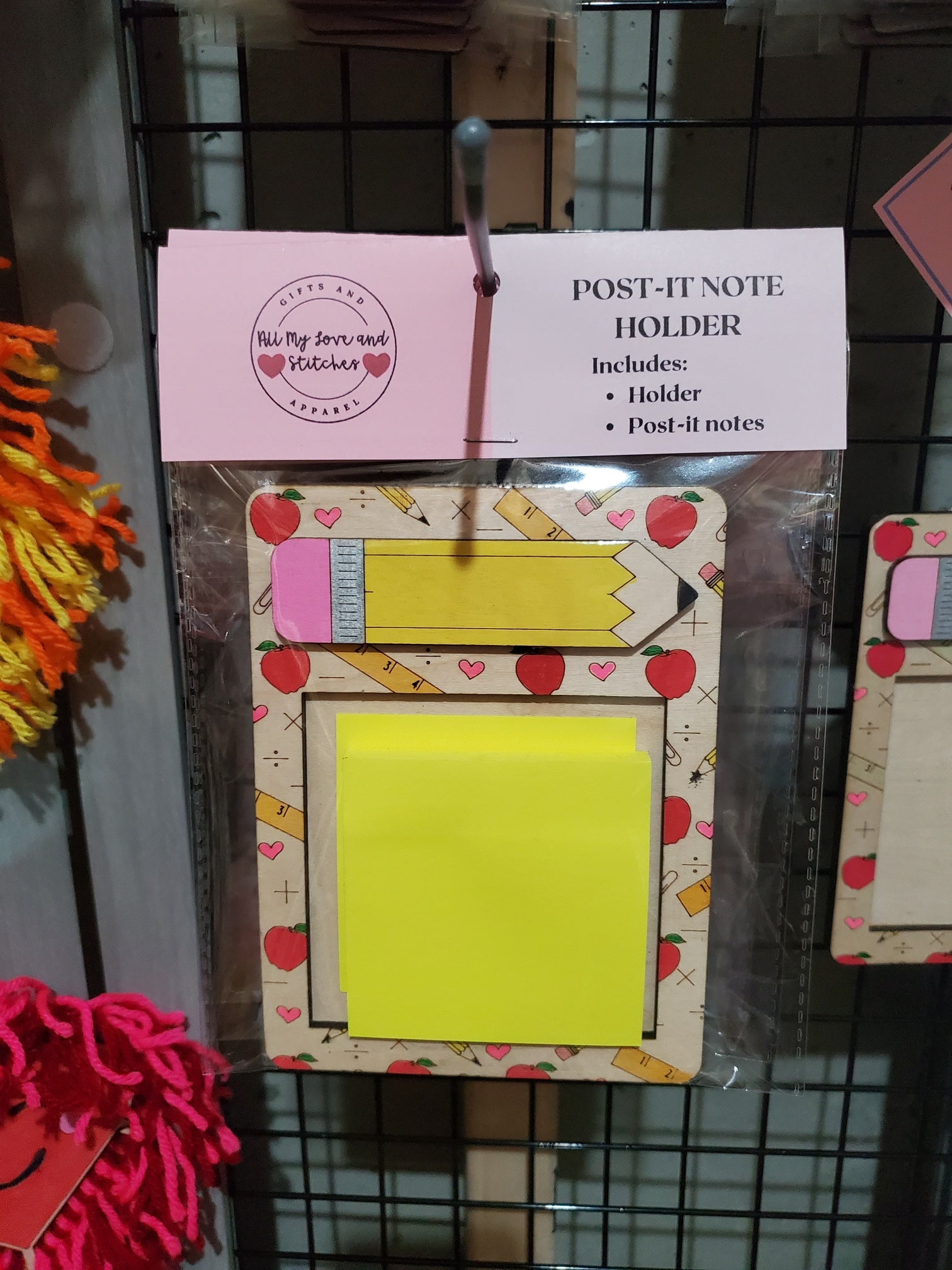 Personalized Post It Note Holder