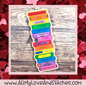 Bookmark With Personalized Book Titles