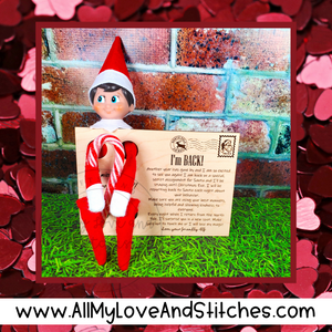 Elf On The Shelf Postcard