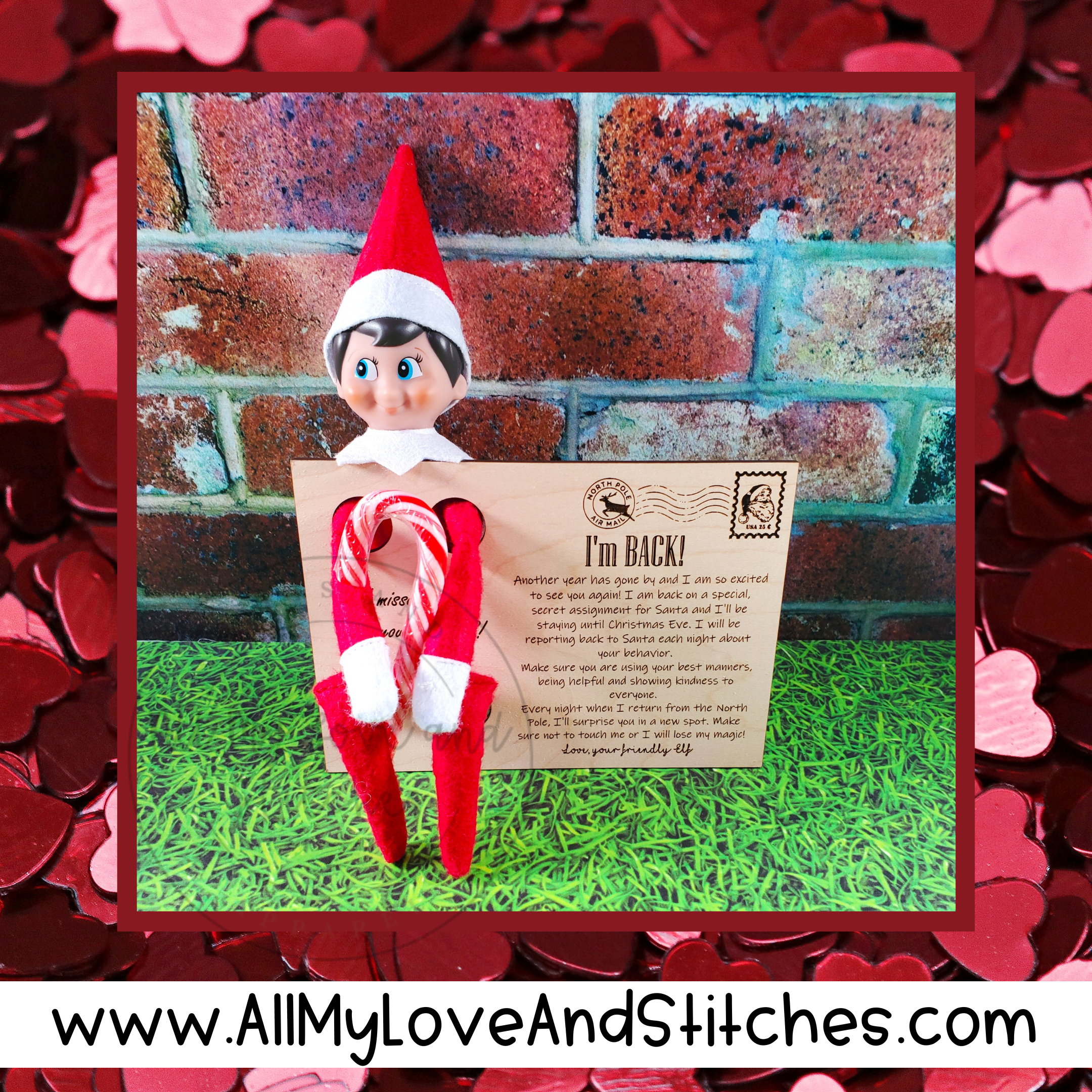 Elf On The Shelf Postcard