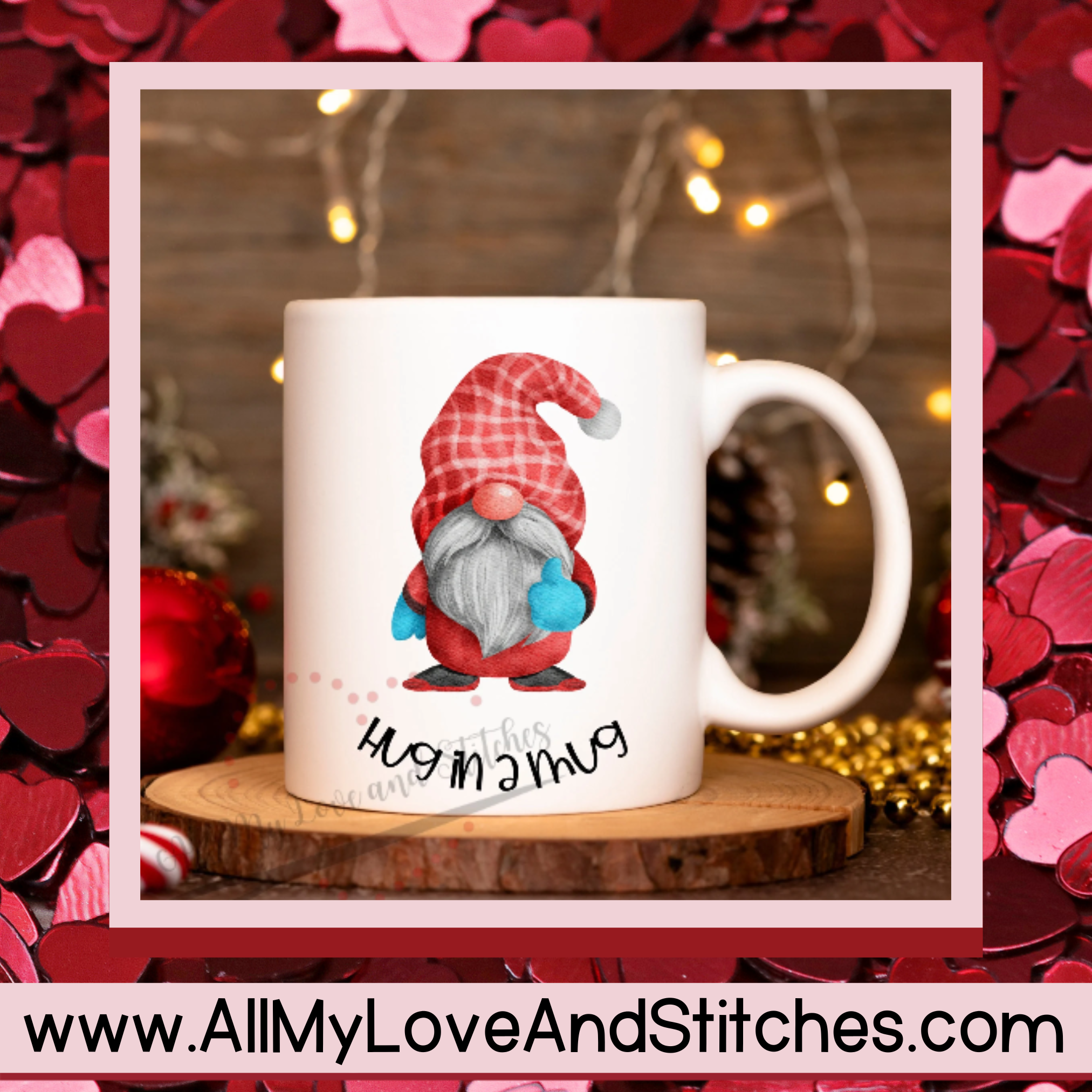 Gnome Personalized Hug In A Mug Hot Chocolate Mug