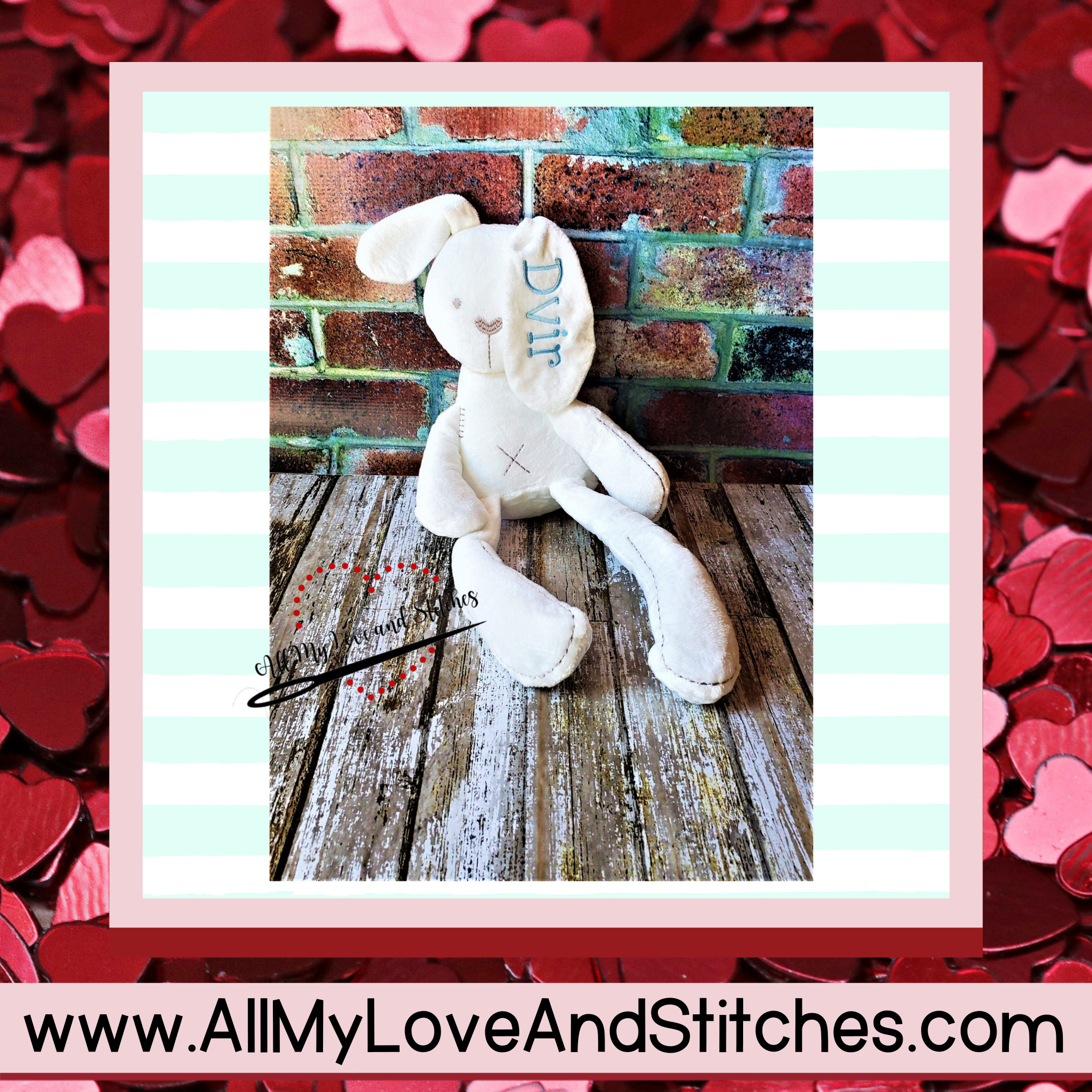 Bunny Lovey Baby Shower Gift