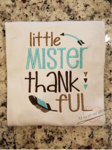 Little Mister Thankfull Youth Shirt