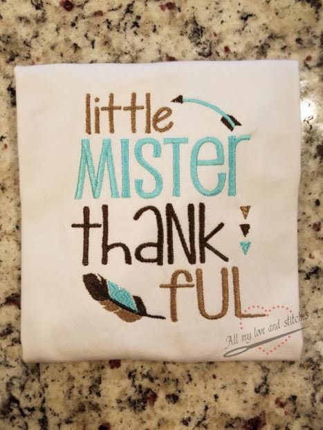 Little Mister Thankfull Youth Shirt