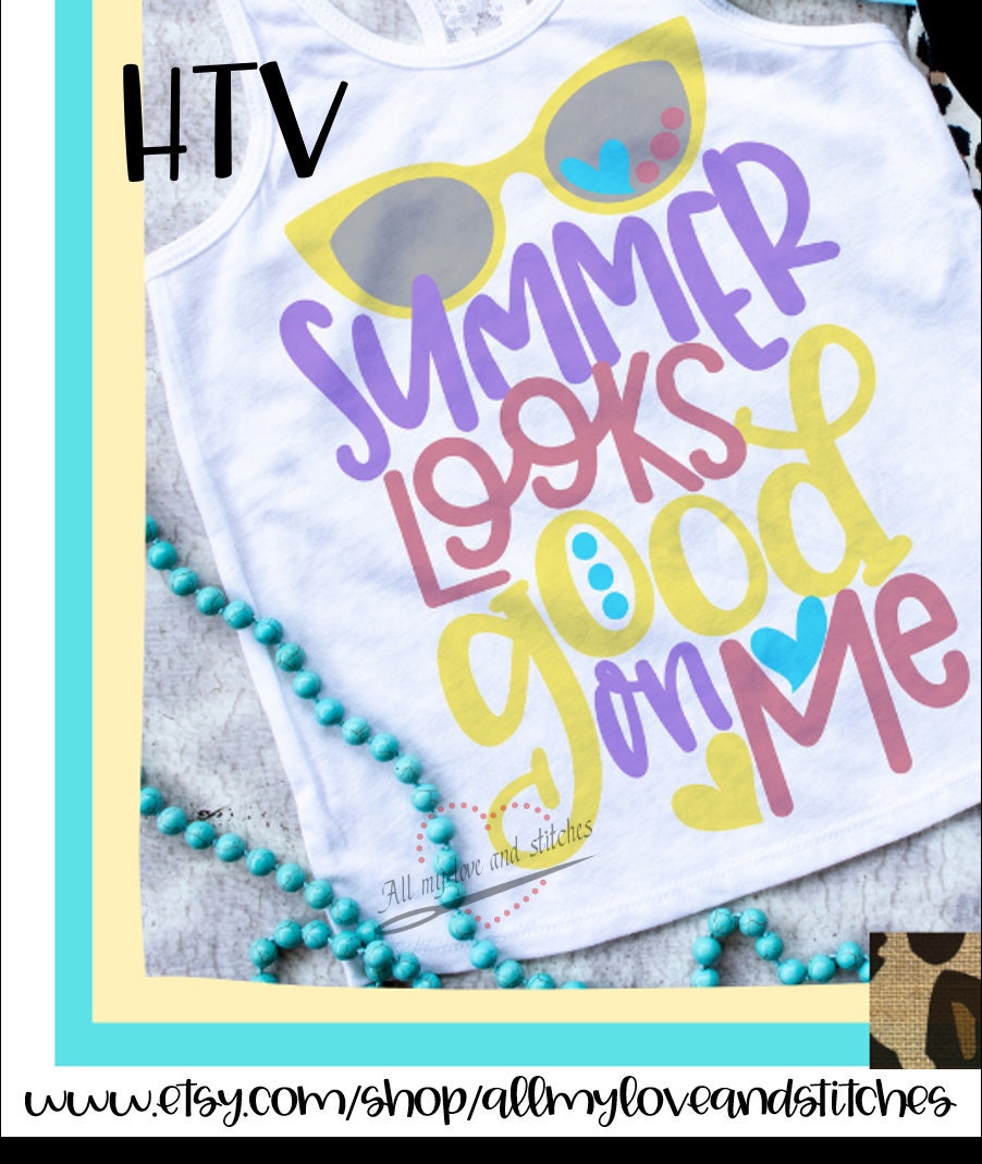 Summer Looks Good On Me Embroidered Toddler and Youth Shirt