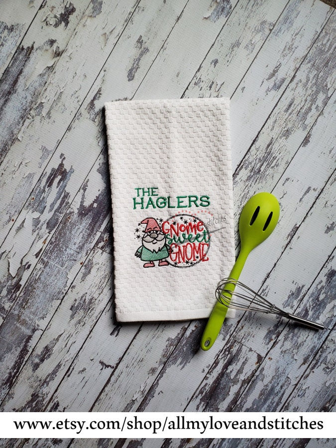 Gnome Sweet Gnome Kitchen Towel