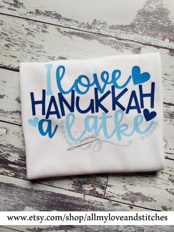 I Love Hanukkah A Latke Youth Shirt