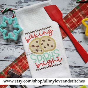 Baking Spirits Bright Christmas Kitchen Towel