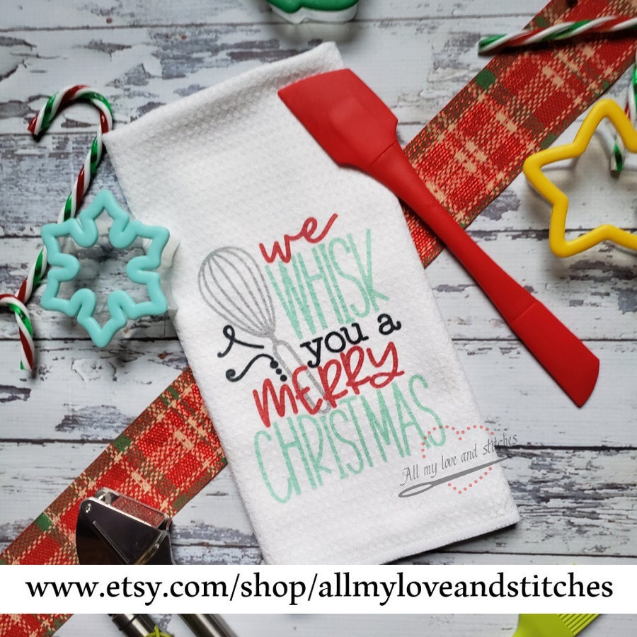 Choose Any Three Christmas Kitchen Dish Towels