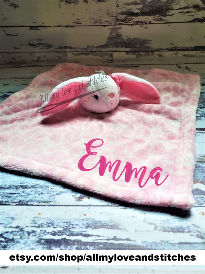 Bunny Lovey Personalized with the Name of Your Choice