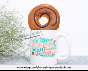 She Works Willingly Proverbs 31:13 Coffee Mug