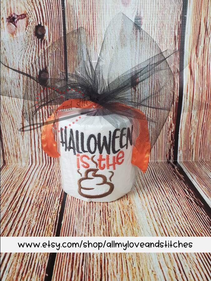 Halloween Is The Poo Toilet Paper Gag Gift