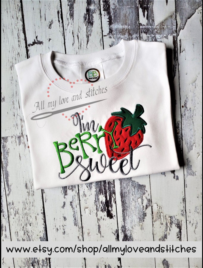 Strawberry Picking Toddler and Youth Shirt