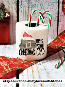 Here's Some Christmas Crap Toilet Paper Gag Gift